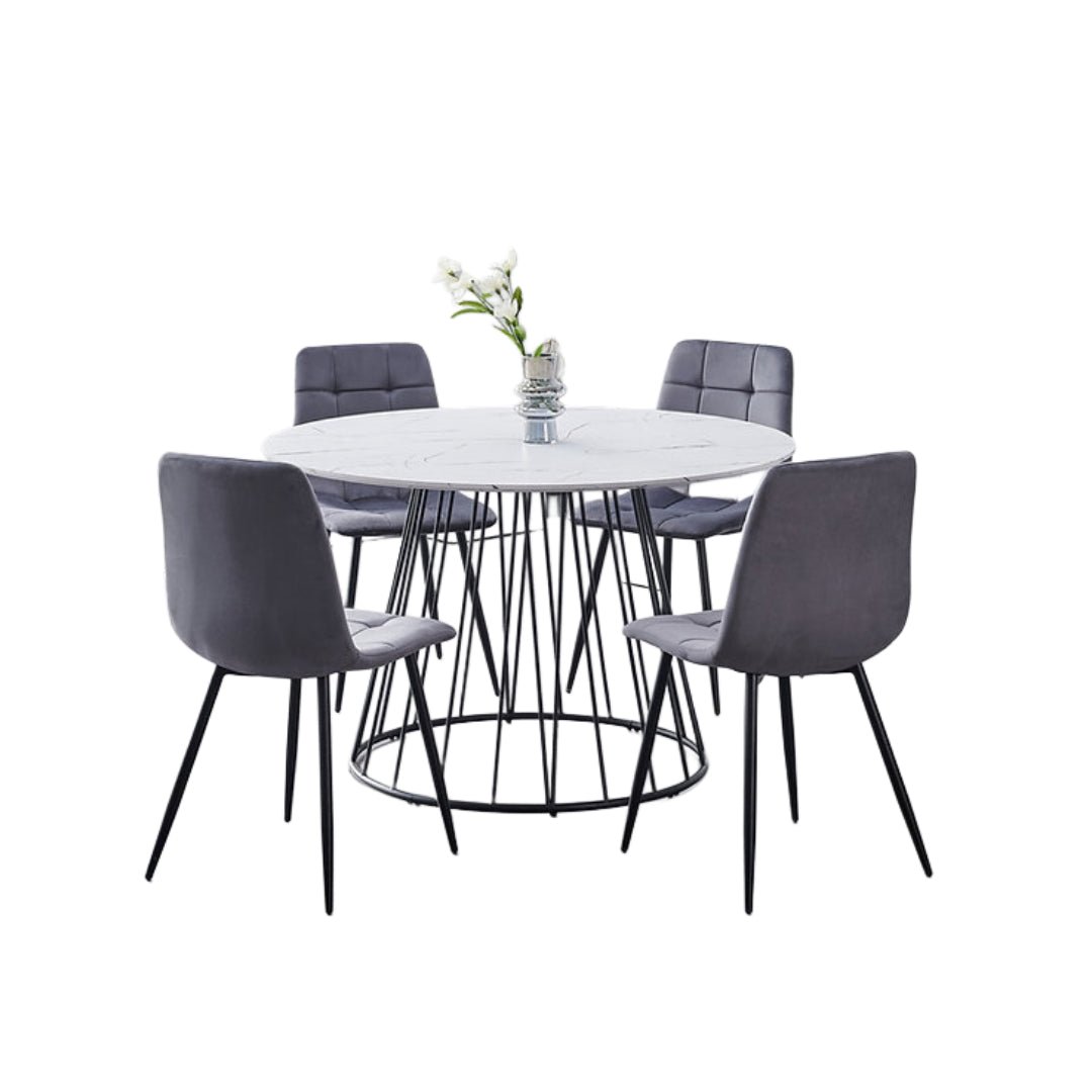 Marble Round Dining Set – Model T-1590