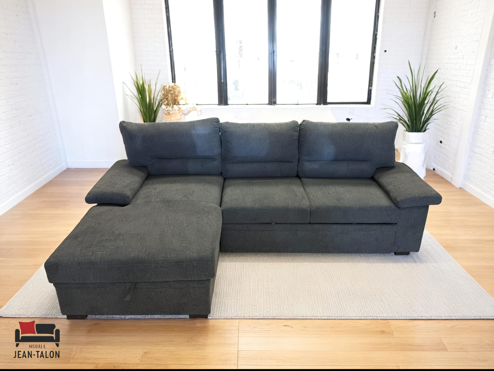 CloudEase™ Modular Fabric Sofa Bed – 6252