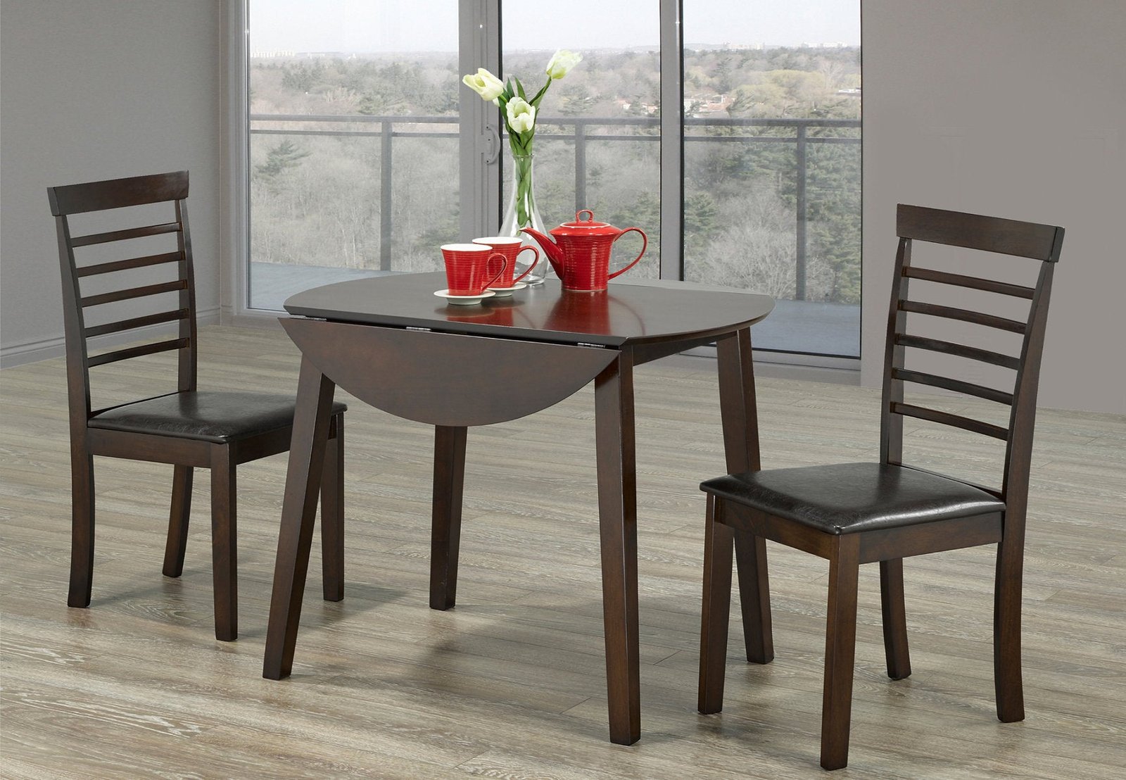 Espresso Drop Leaf Dining Set – Model T-Toronto