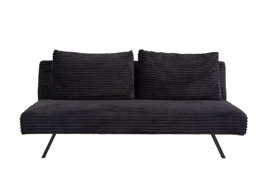 VELVET STRIDE™ – BLACK CORDUROY SOFA BED – IF-8065