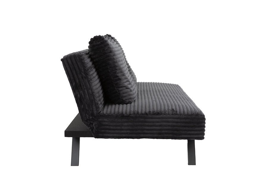 VELVET STRIDE™ – BLACK CORDUROY SOFA BED – IF-8065