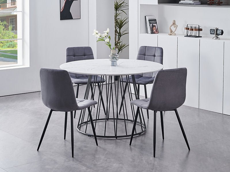 Marble Round Dining Set – Model T-1590