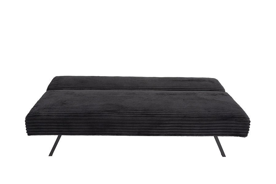 VELVET STRIDE™ – BLACK CORDUROY SOFA BED – IF-8065